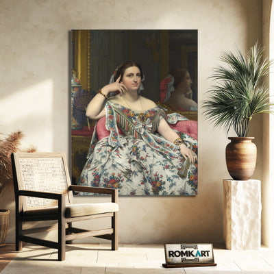 Jean Auguste Dominique Ingres Portrait Of Madame Moitessier 1856 – Reproduction