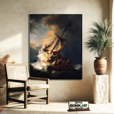 Rembrandt Van Rijn Christ In The Storm On The Sea Of Galilee – Reproduction