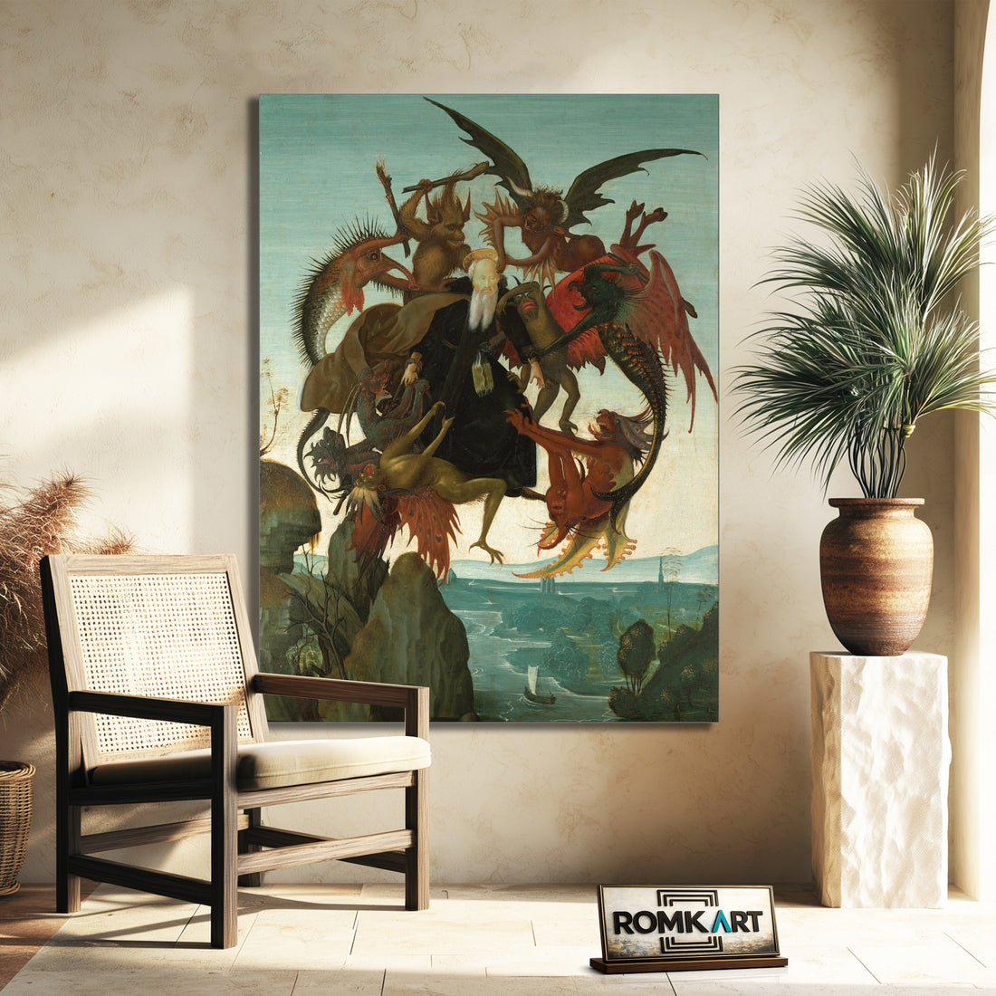 Michelangelo The Torment Of Saint Anthony 1487-1488 – Reproduction