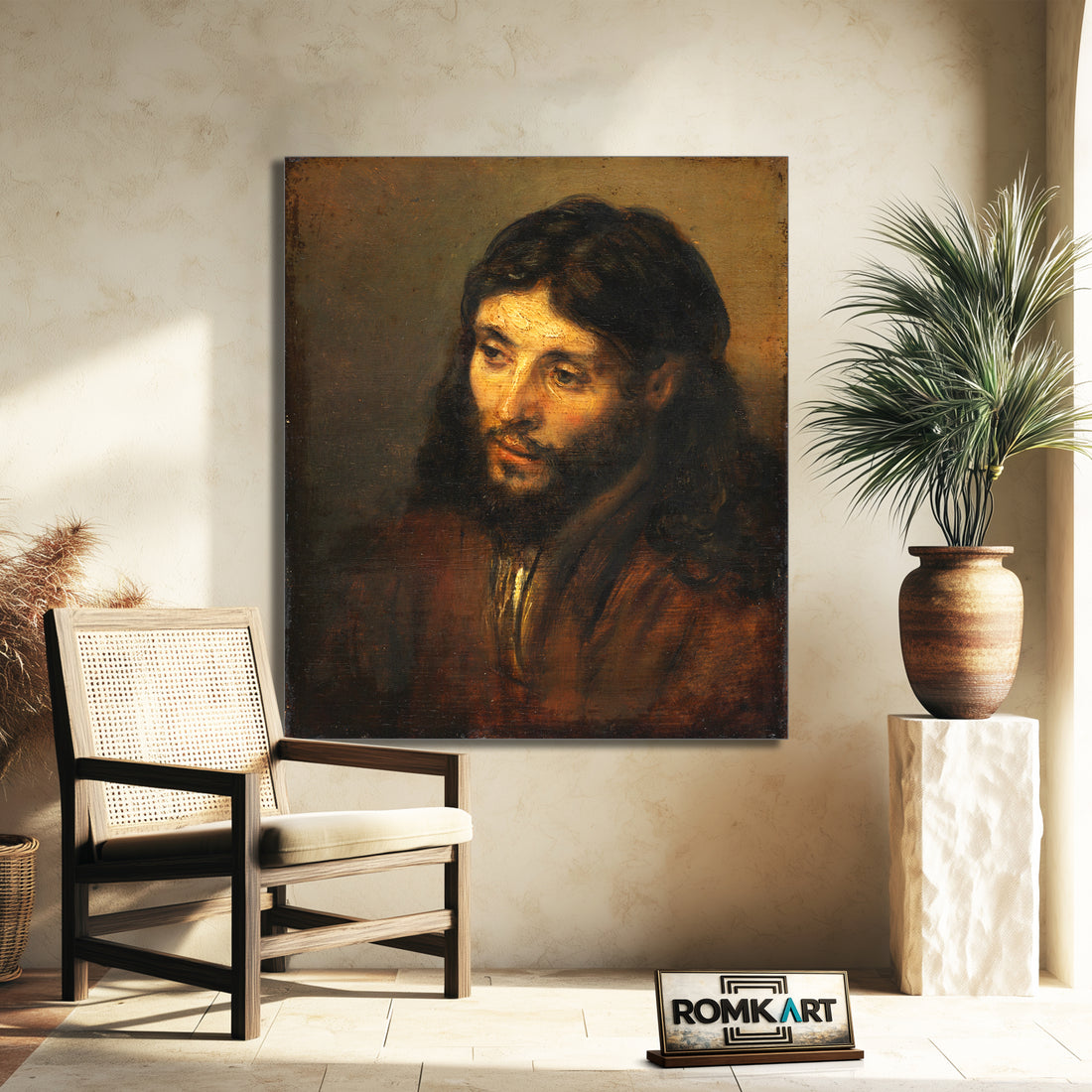 Rembrandt Head Of Christ 1640 – Reproduction