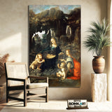 Leonardo Da Vinci The Virgin Of The Rocks 1483 - 1486 Louvre – Reproduction