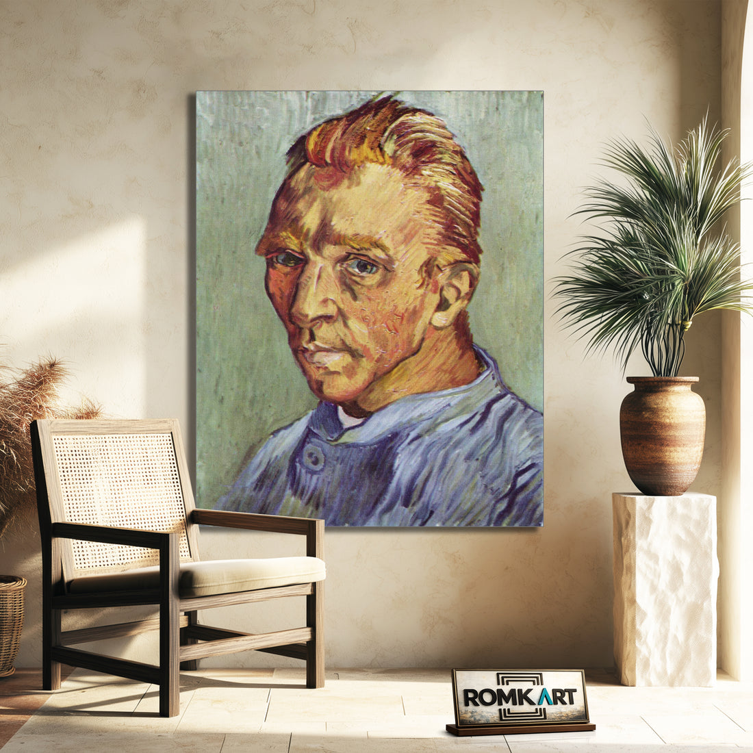 Vincent Van Gogh Self-portrait Without Beard 1889 – Reproduction