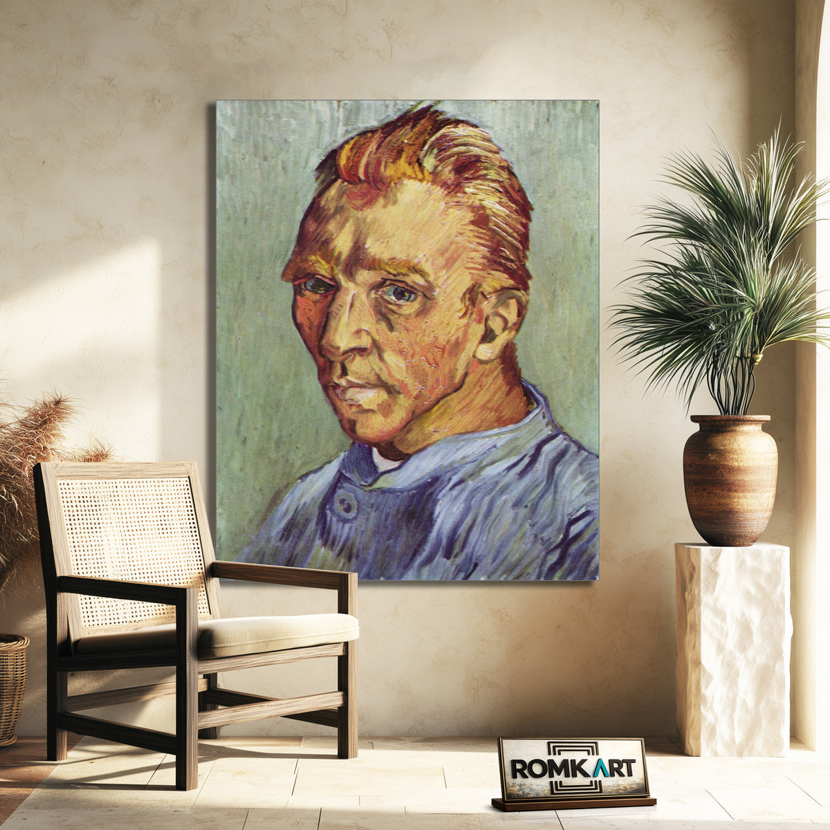 Vincent Van Gogh Self-portrait Without Beard 1889 – Reproduction