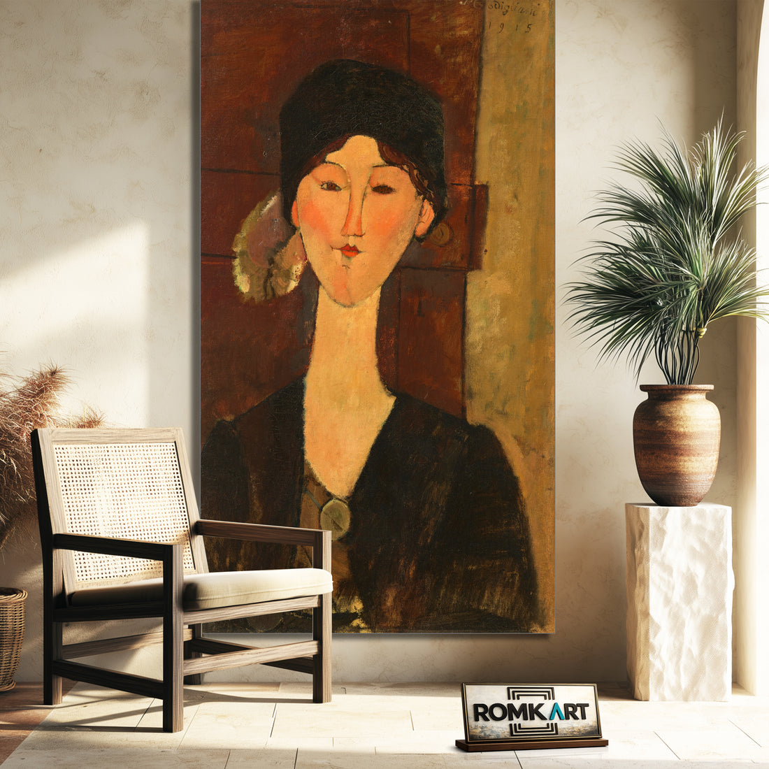 Amedeo Modigliani Beatrice Hastings Devant Une Porte – Reproduction