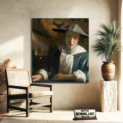 Johannes Vermeer Girl With A Flute 1666 – Reproduction