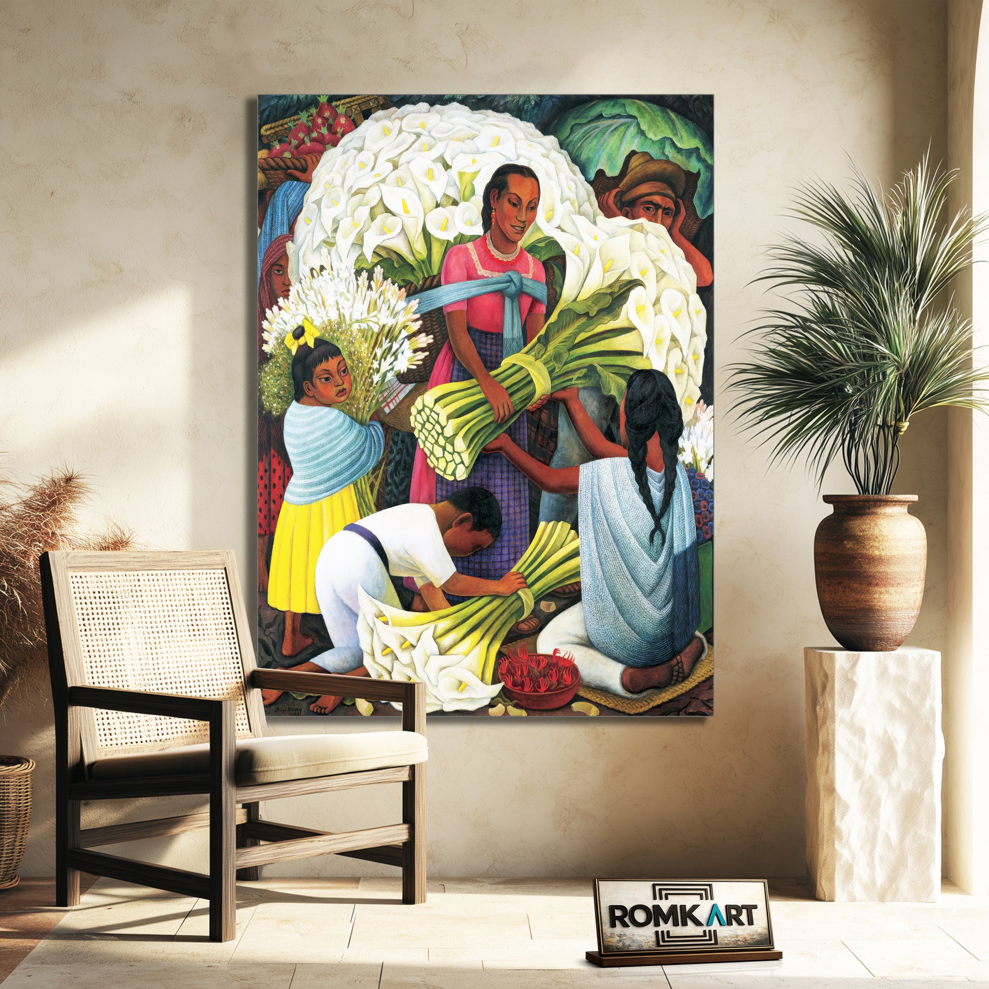 Diego Rivera The Flower Vendor – Reproduction