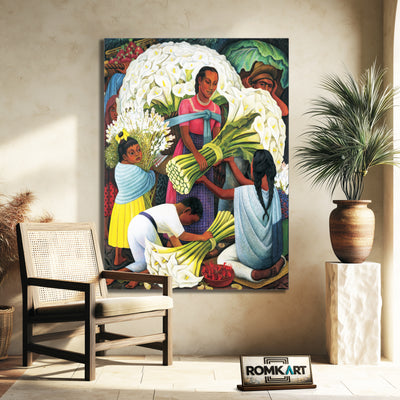 Diego Rivera The Flower Vendor – Reproduction