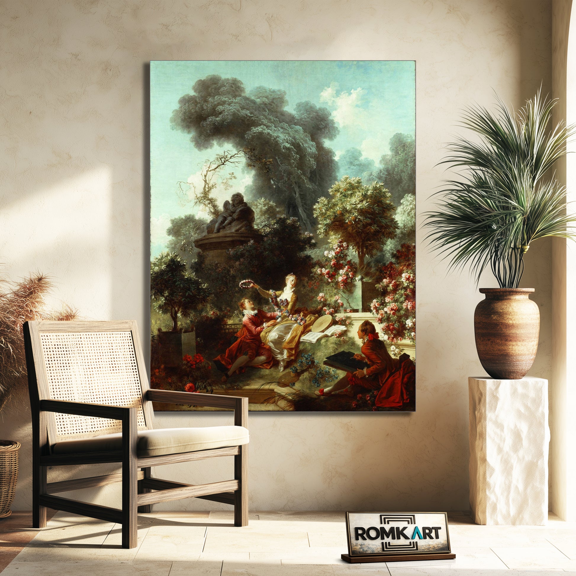 Jean-honor Fragonard The Progress Of Love The Lover Crowned 1771-72 – Reproduction