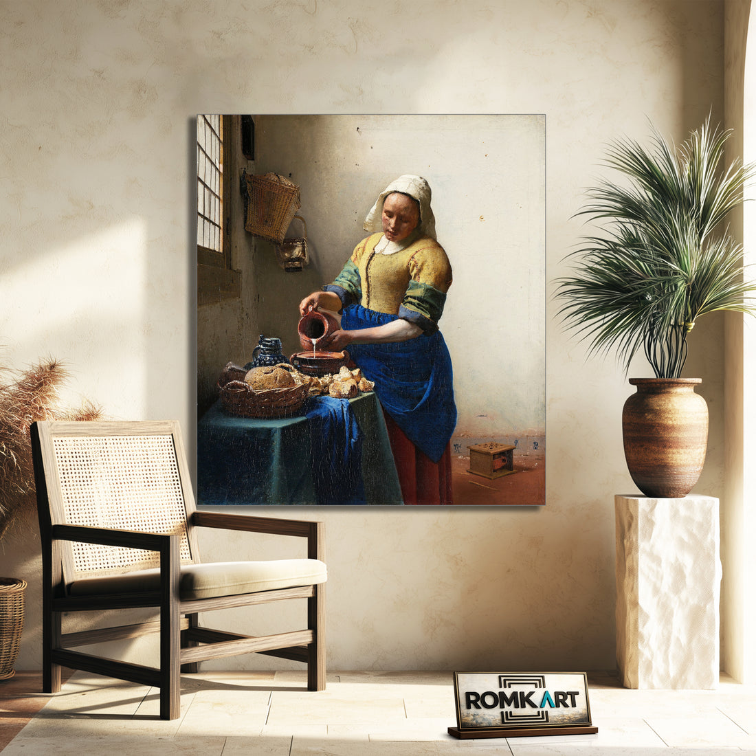 Johannes Vermeer The Milkmaid 1660 – Reproduction