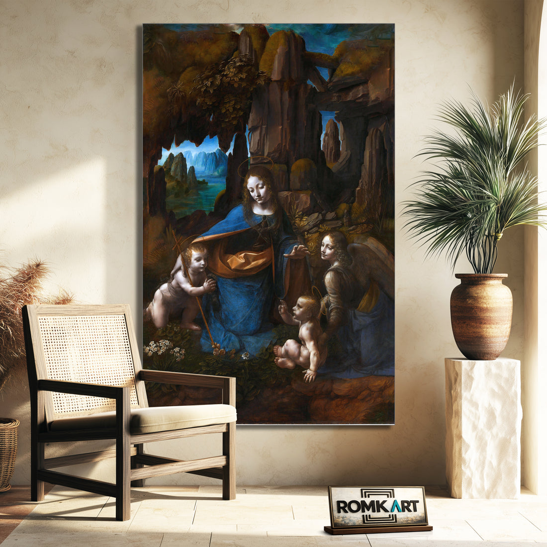 Leonardo Da Vinci The Virgin Of The Rocks 1483 - 1486 – Reproduction
