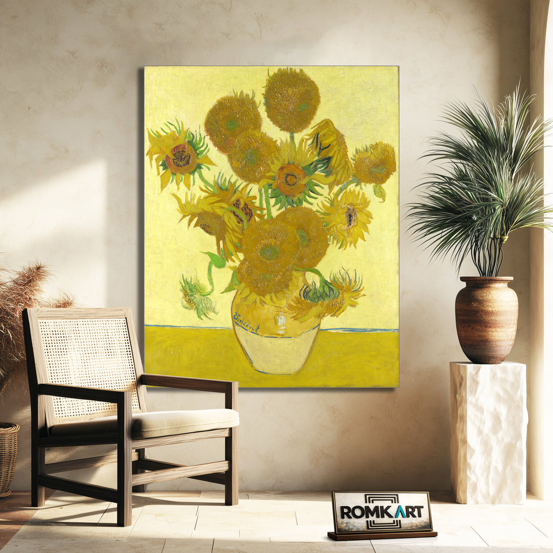 Vincent Van Gogh Still Life Vase With Fifteen Sunflowers 1888 – Reproduction