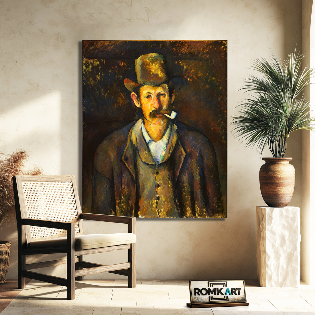 Paul Cezanne Man With A Pipe – Reproduction