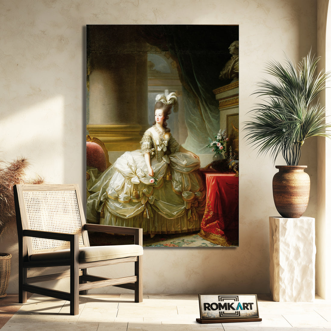 Elisabeth Vigee Le Brun Marie Antoinette In Court Dress 1755-1793 – Reproduction