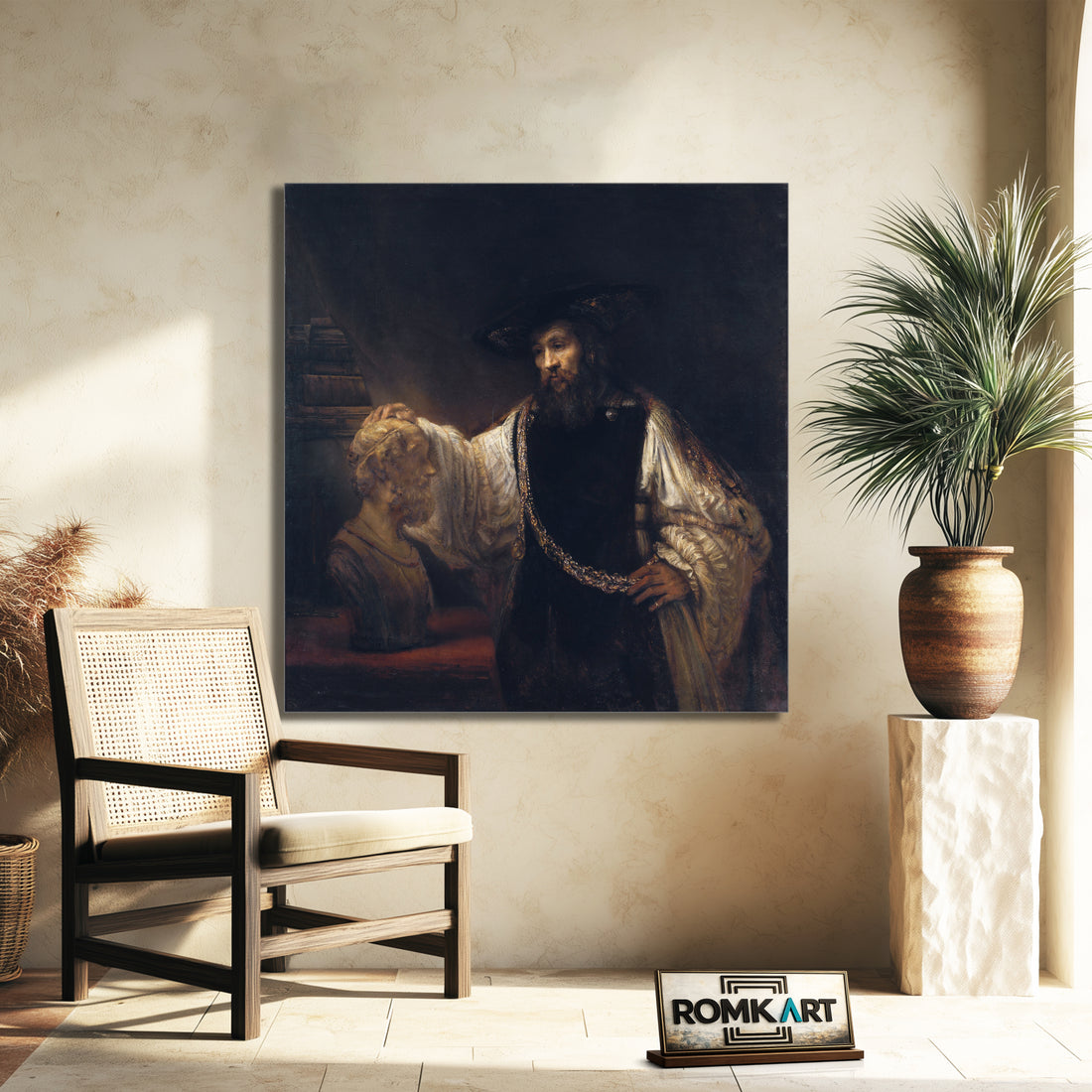 Rembrandt Aristotle With A Bust Of Homer 1653 – Reproduction