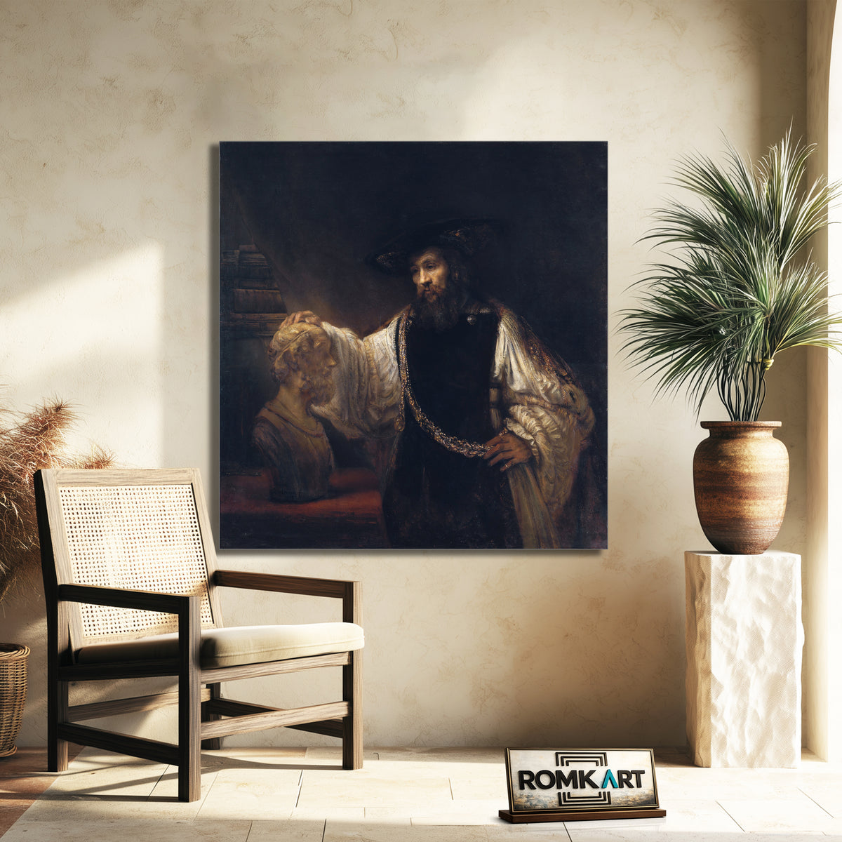 Rembrandt Aristotle With A Bust Of Homer 1653 – Reproduction