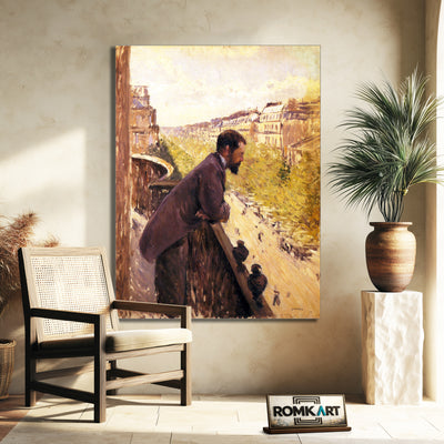 Gustave Caillebotte L'Homme Au Balcon 1880 – Reproduction