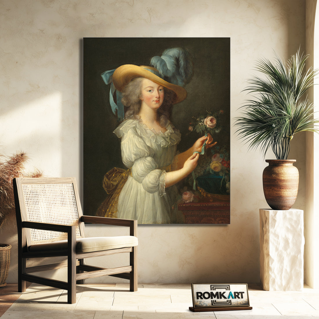 Elisabeth Vigee Le Brun Marie Antoinette In A Chemise Dress 1783 – Reproduction