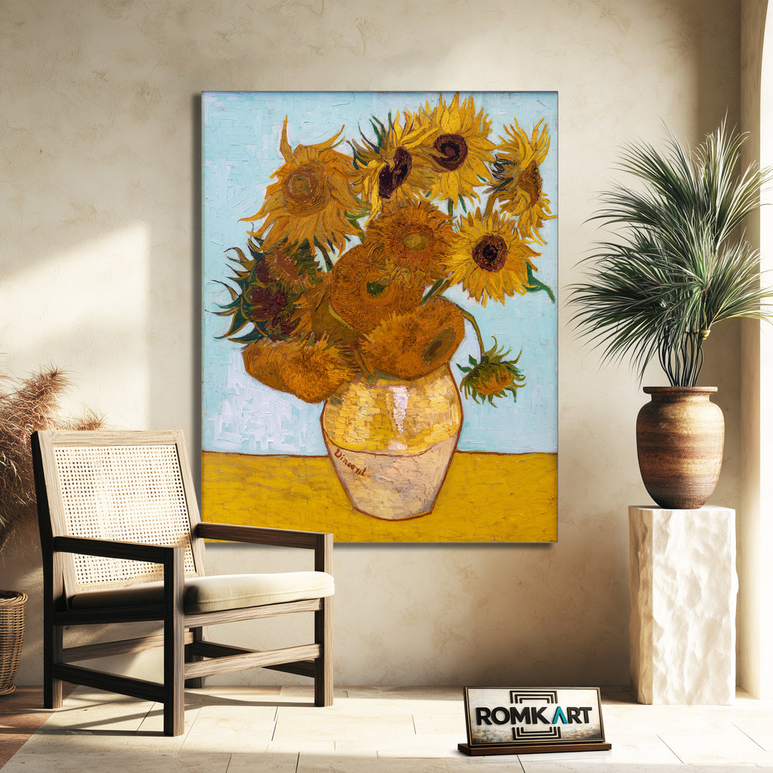 Vincent Van Gogh Still Life Vase With Twelve Sunflowers 1888 – Reproduction