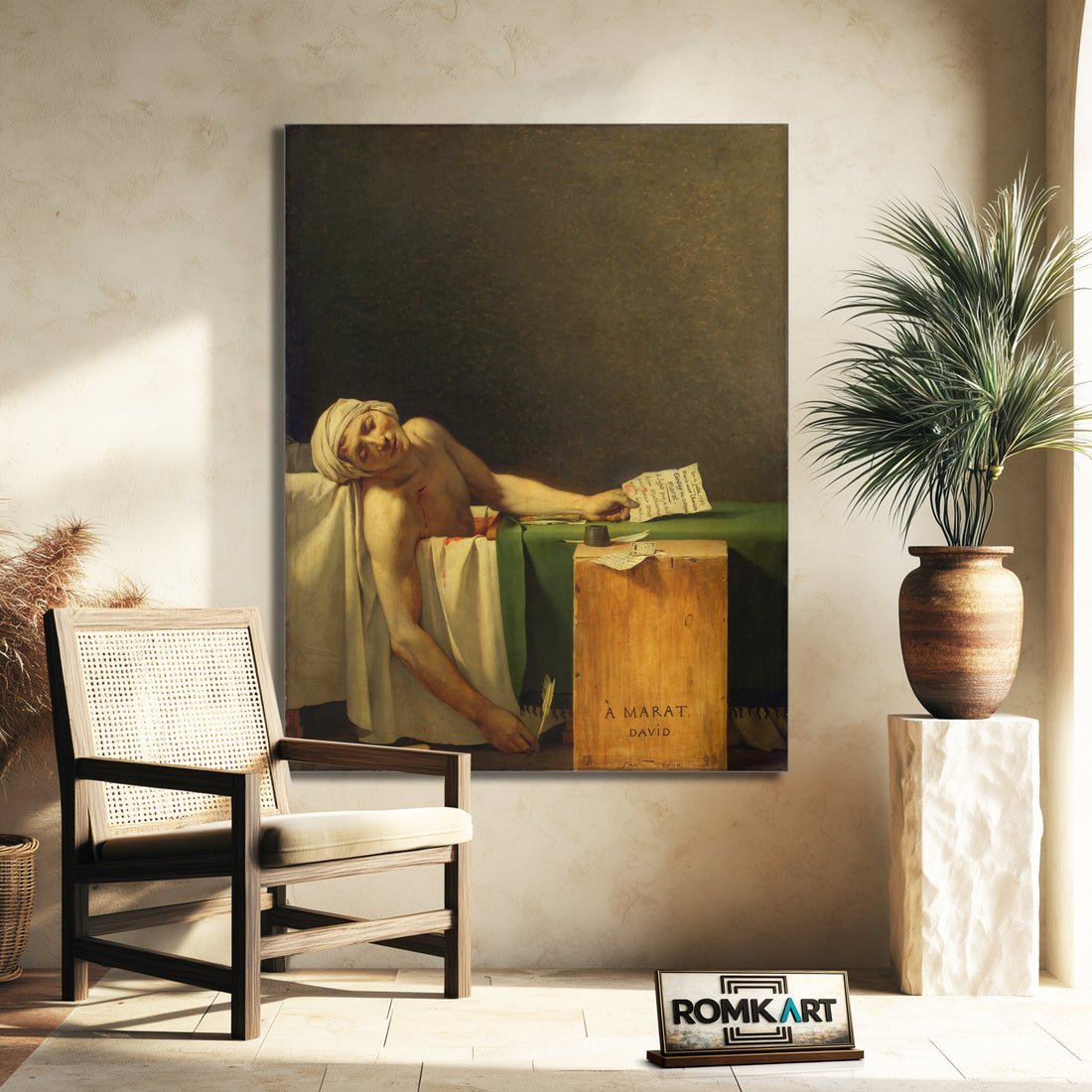 Jacques-louis David Death Of Marat 1793 – Reproduction