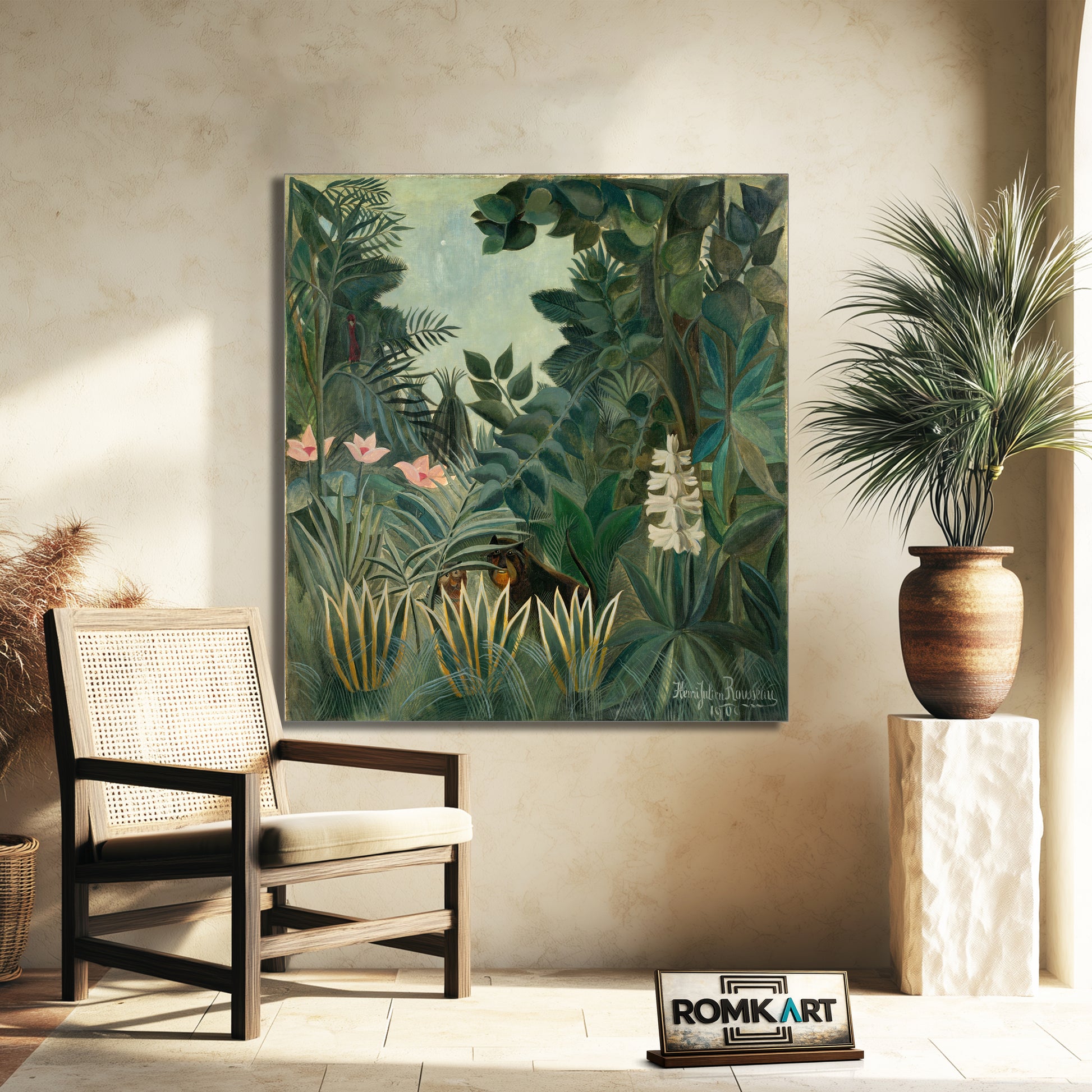 Henri Rousseau The Equatorial Jungle 1909 – Reproduction