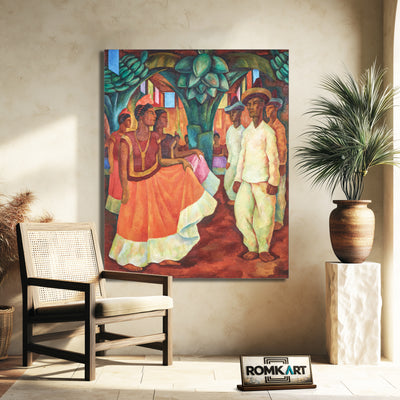 Diego Rivera Baile En Tehuantepec – Reproduction