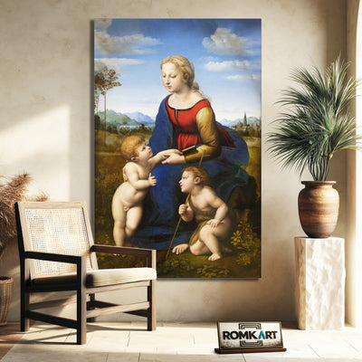 Raphael Madonna And Child With Saint John The Baptist La Belle Jardiniere – Reproduction