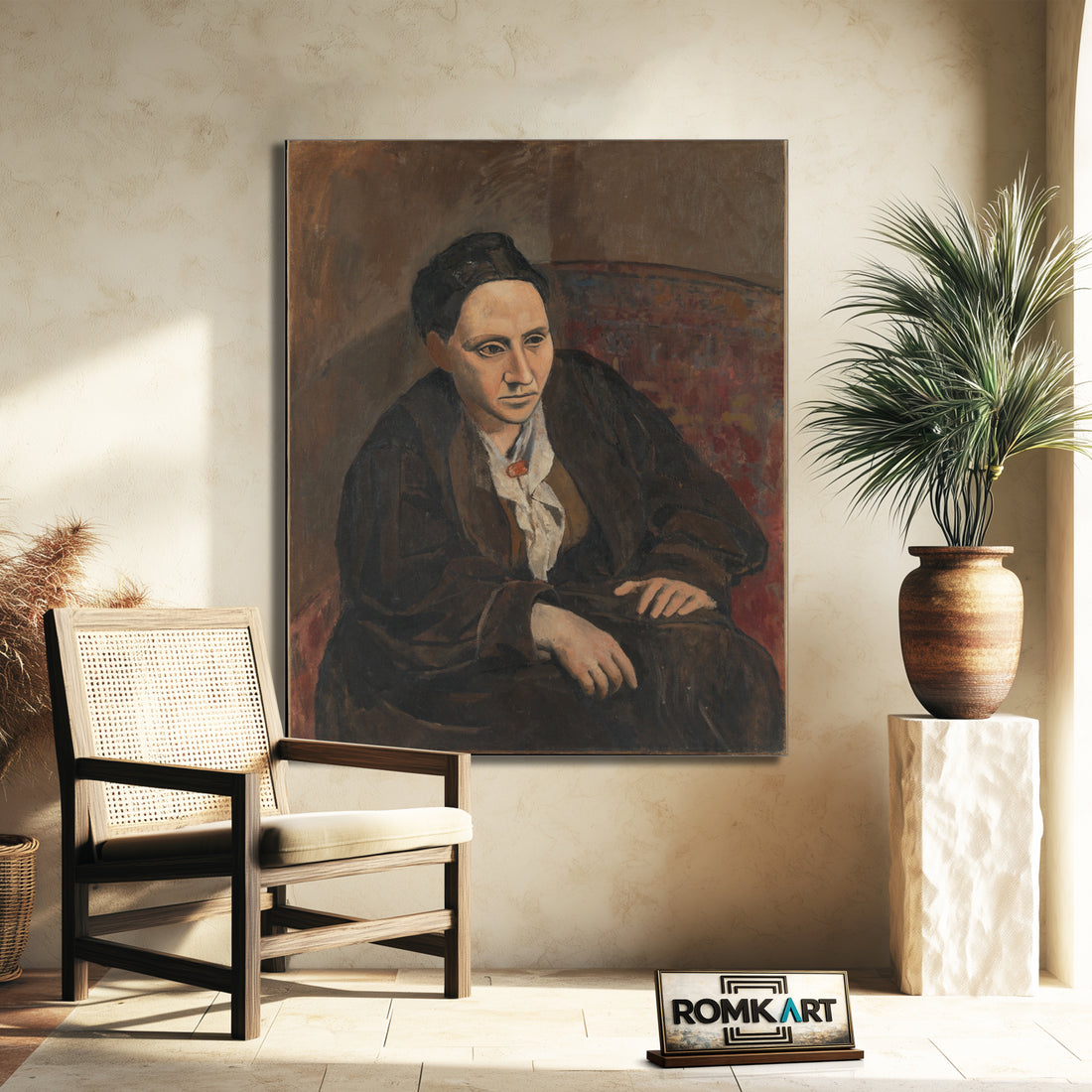 Pablo Picasso Portrait Of Gertrude Stein 1905 – Reproduction