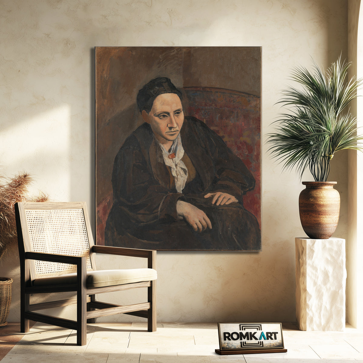 Pablo Picasso Portrait Of Gertrude Stein 1905 – Reproduction