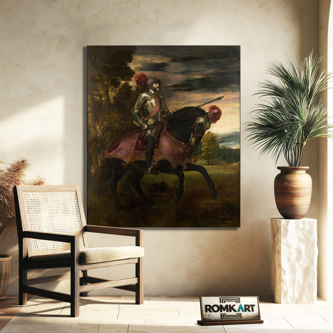 Titian Equestrian Portrait Of Charles V 1548 – Reproduction