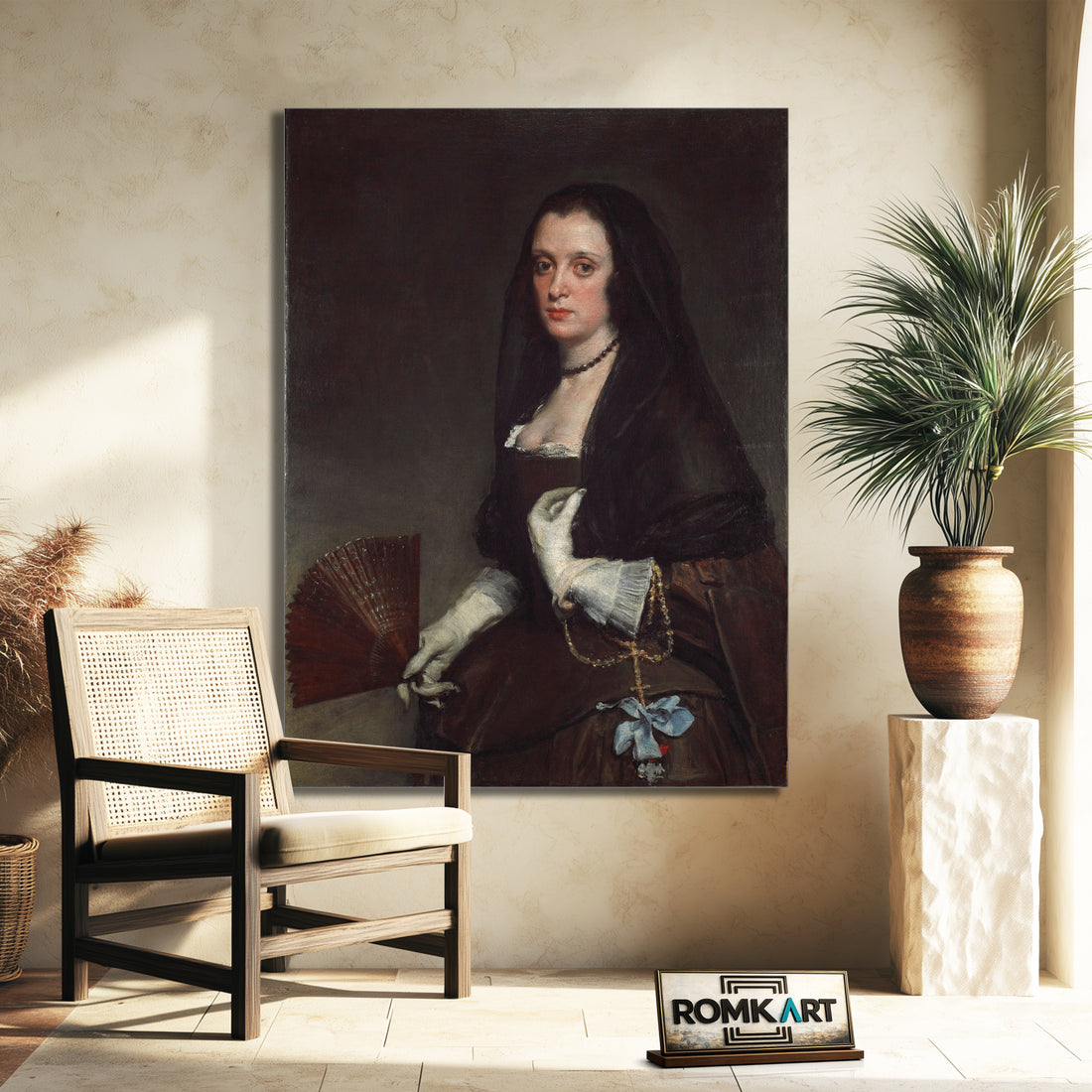 Diego Velazquez The Lady With A Fan 1638 – Reproduction