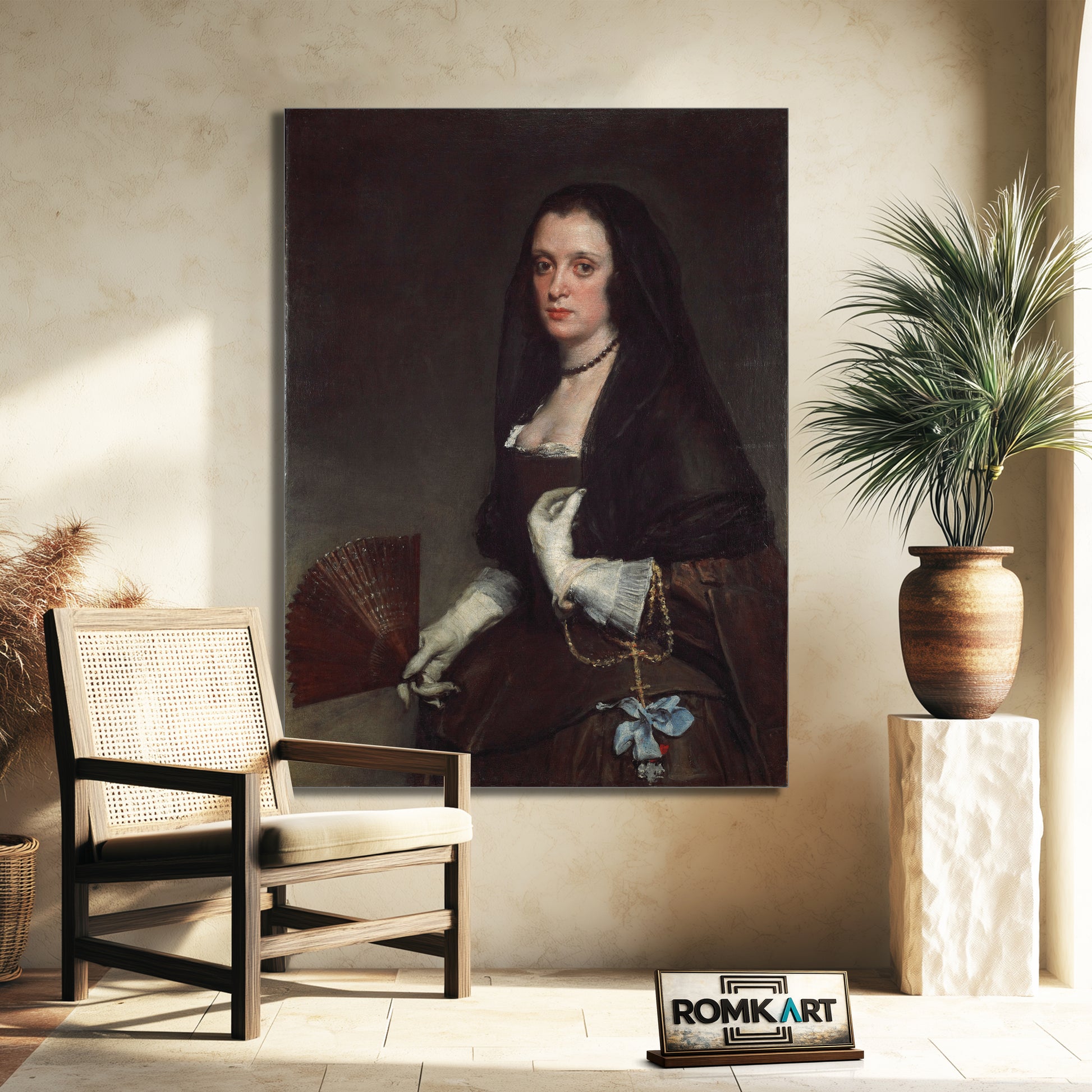 Diego Velazquez The Lady With A Fan 1638 – Reproduction