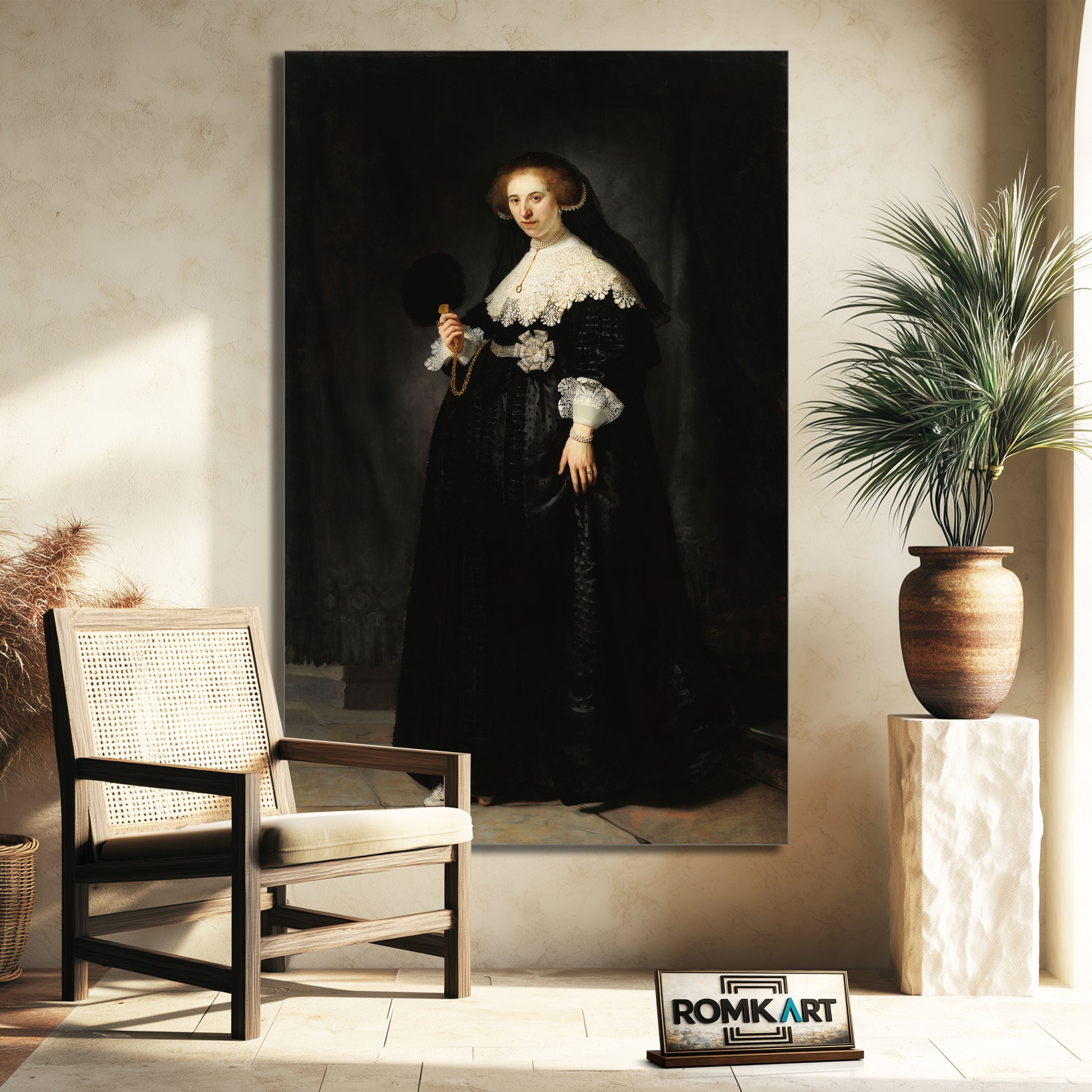 Rembrandt Portrait of Oopjen Coppit 1634 – Reproduction