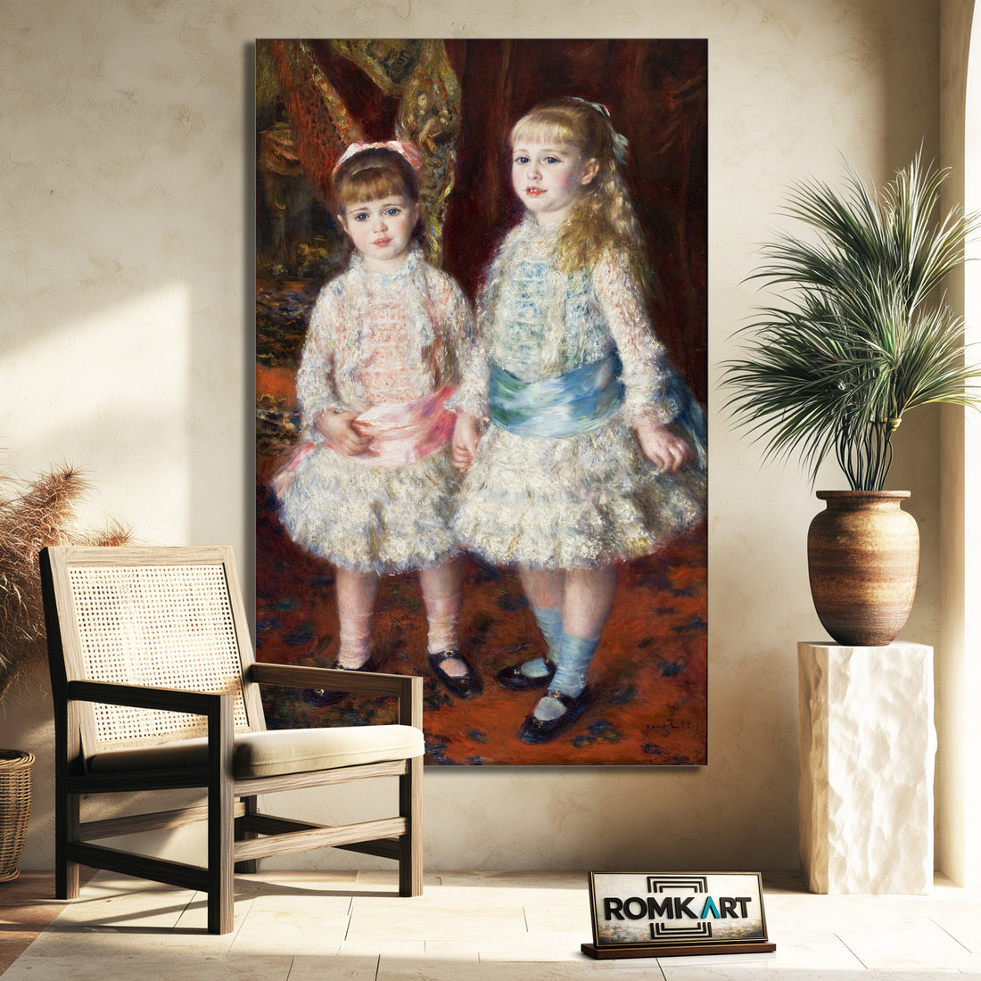 Pierre-auguste Renoir Pink And Blue 1881 – Reproduction