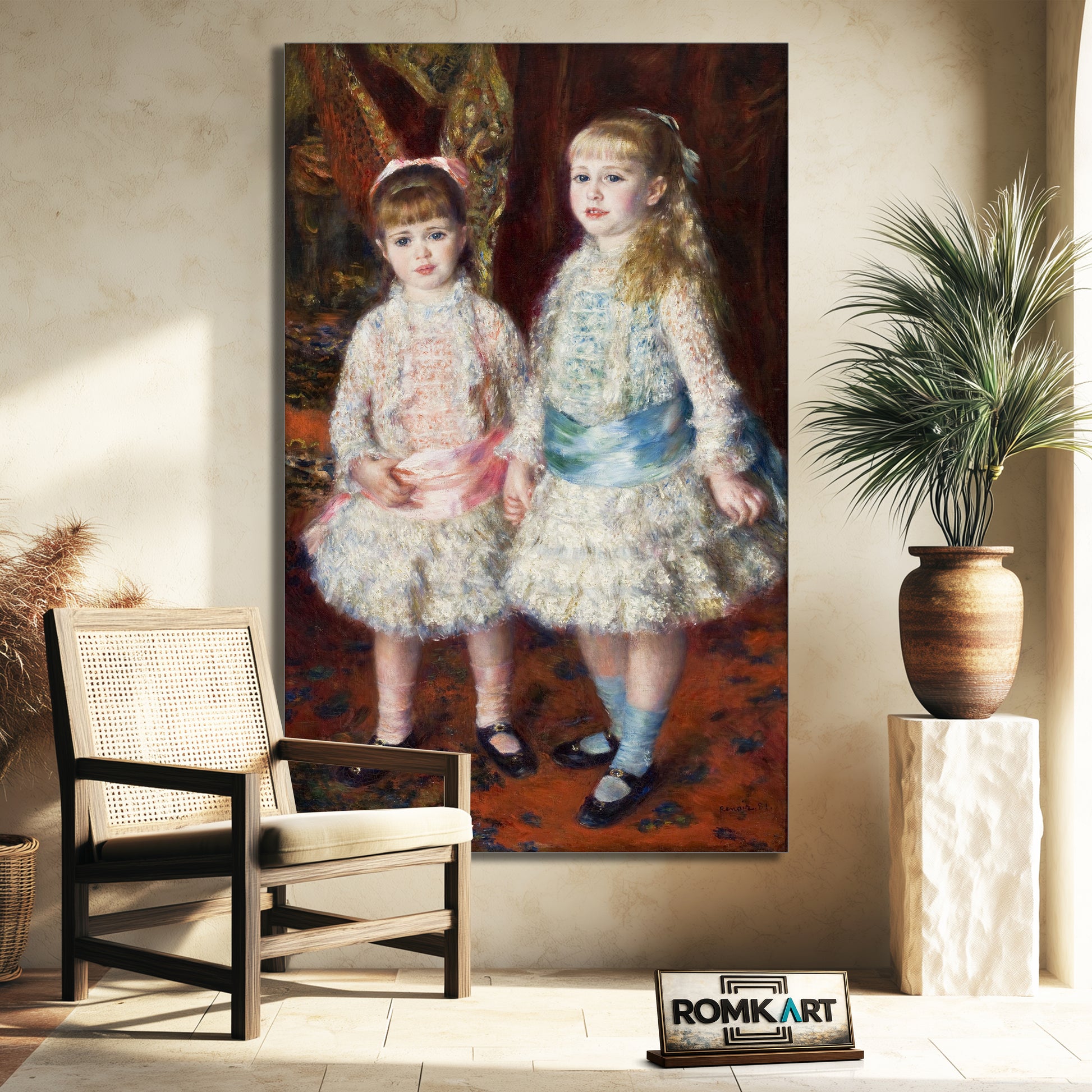 Pierre-auguste Renoir Pink And Blue 1881 – Reproduction