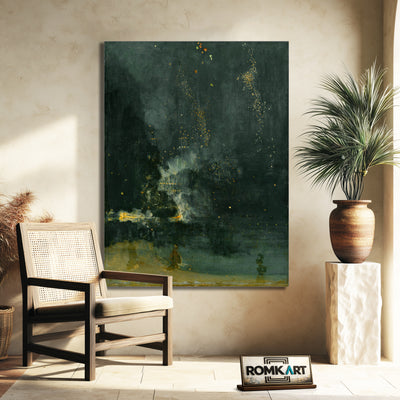 James Mcneill Whistler Nocturne In Black And Gold The Falling Rocket – Reproduction