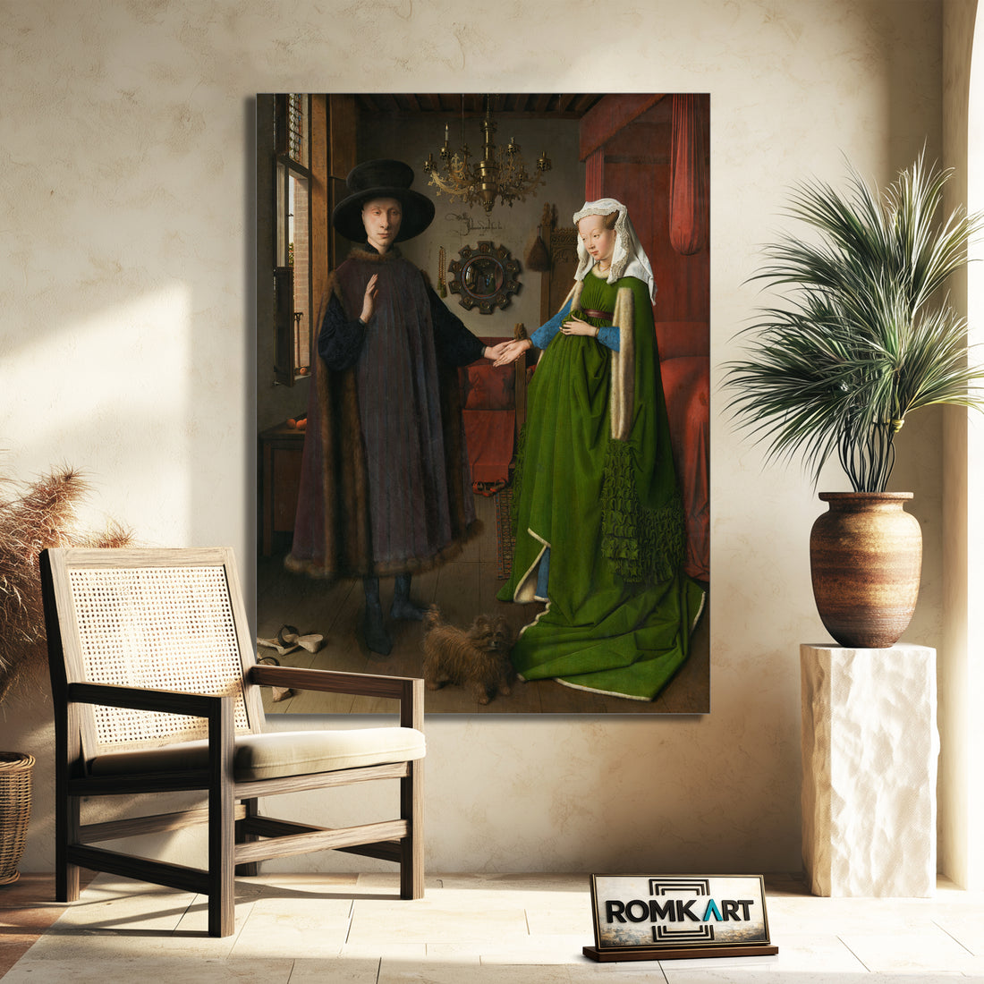 Jan Van Eyck The Arnolfini Portrait 1434 – Reproduction