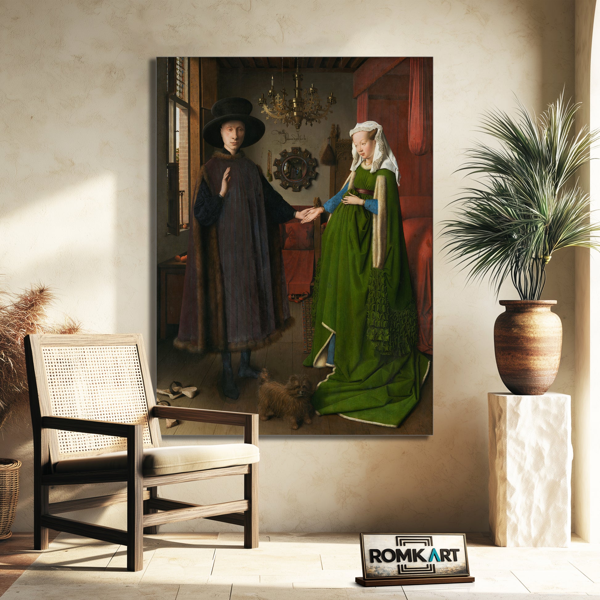 Jan Van Eyck The Arnolfini Portrait 1434 – Reproduction