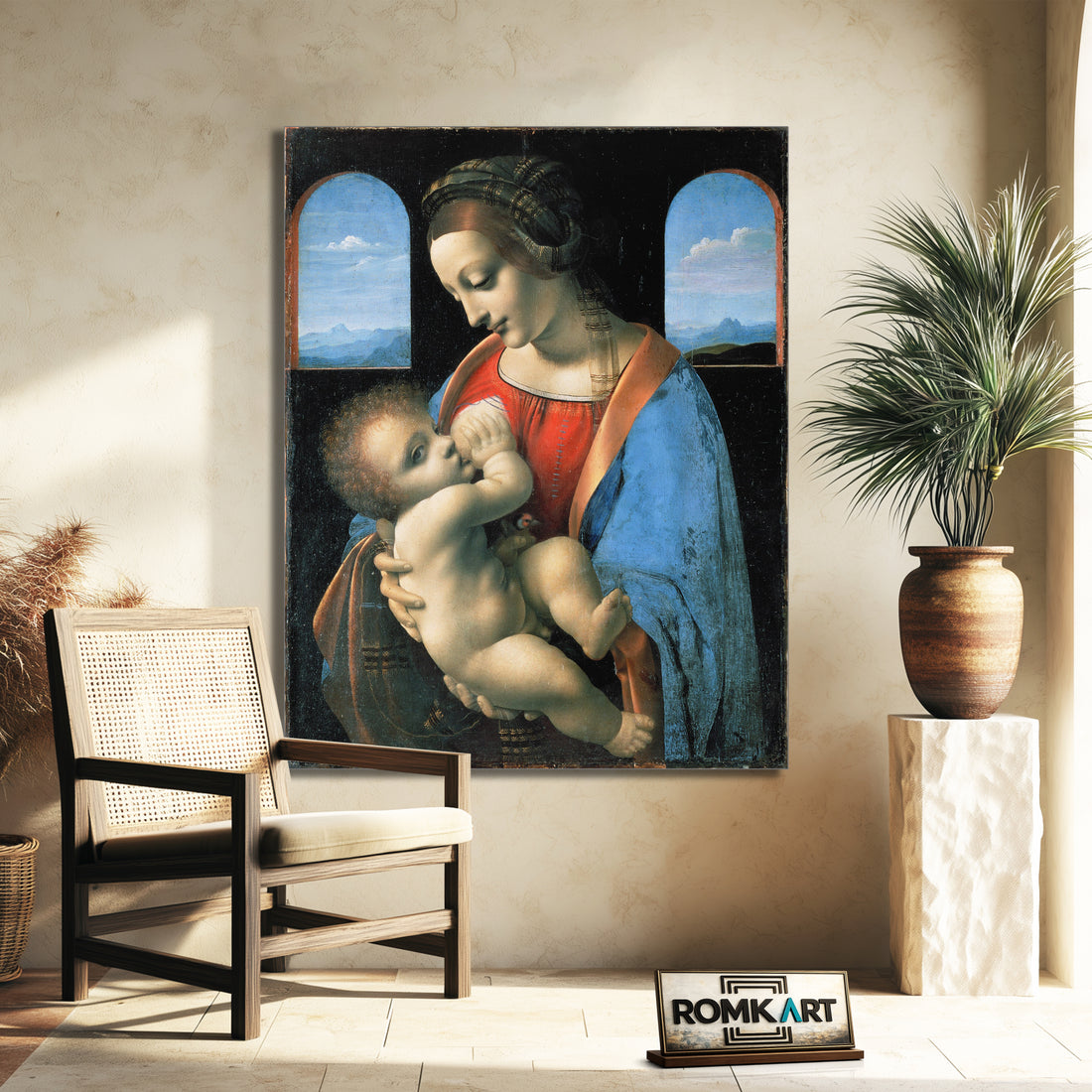 Leonardo Da Vinci Madonna Litta 1490 – Reproduction