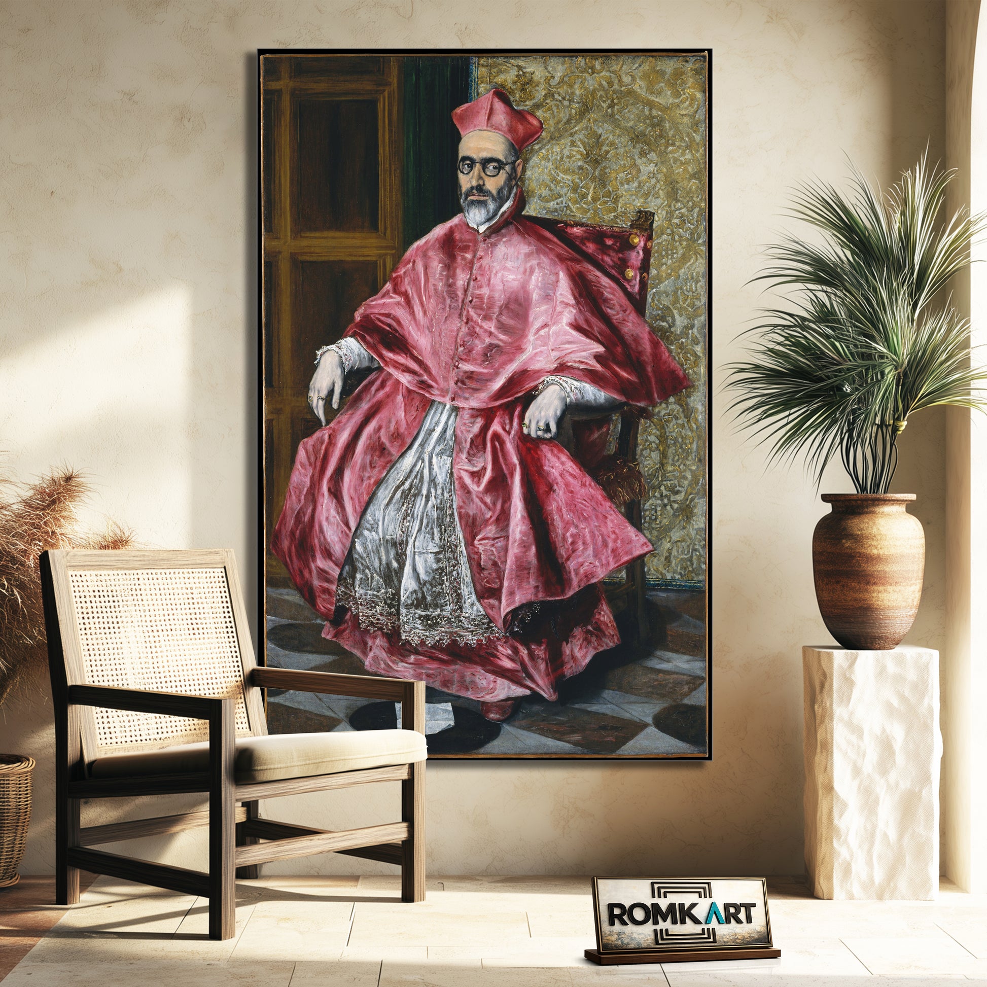 El Greco Portrait Of A Cardinal 1600 – Reproduction