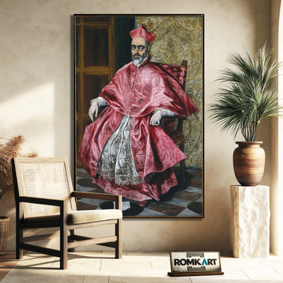 El Greco Portrait Of A Cardinal 1600 – Reproduction