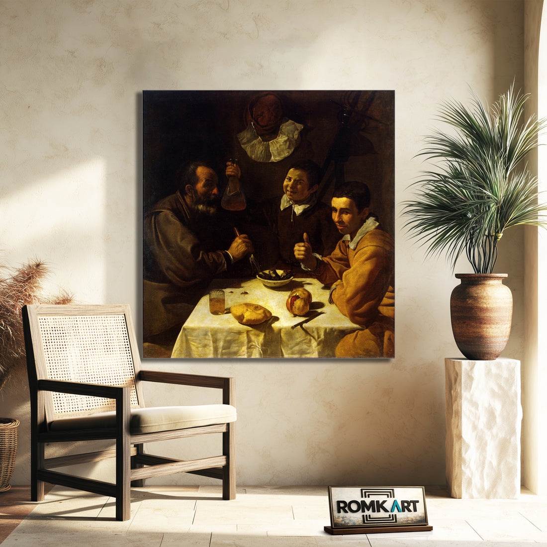 Diego Velazquez Luncheon 1617 – Reproduction