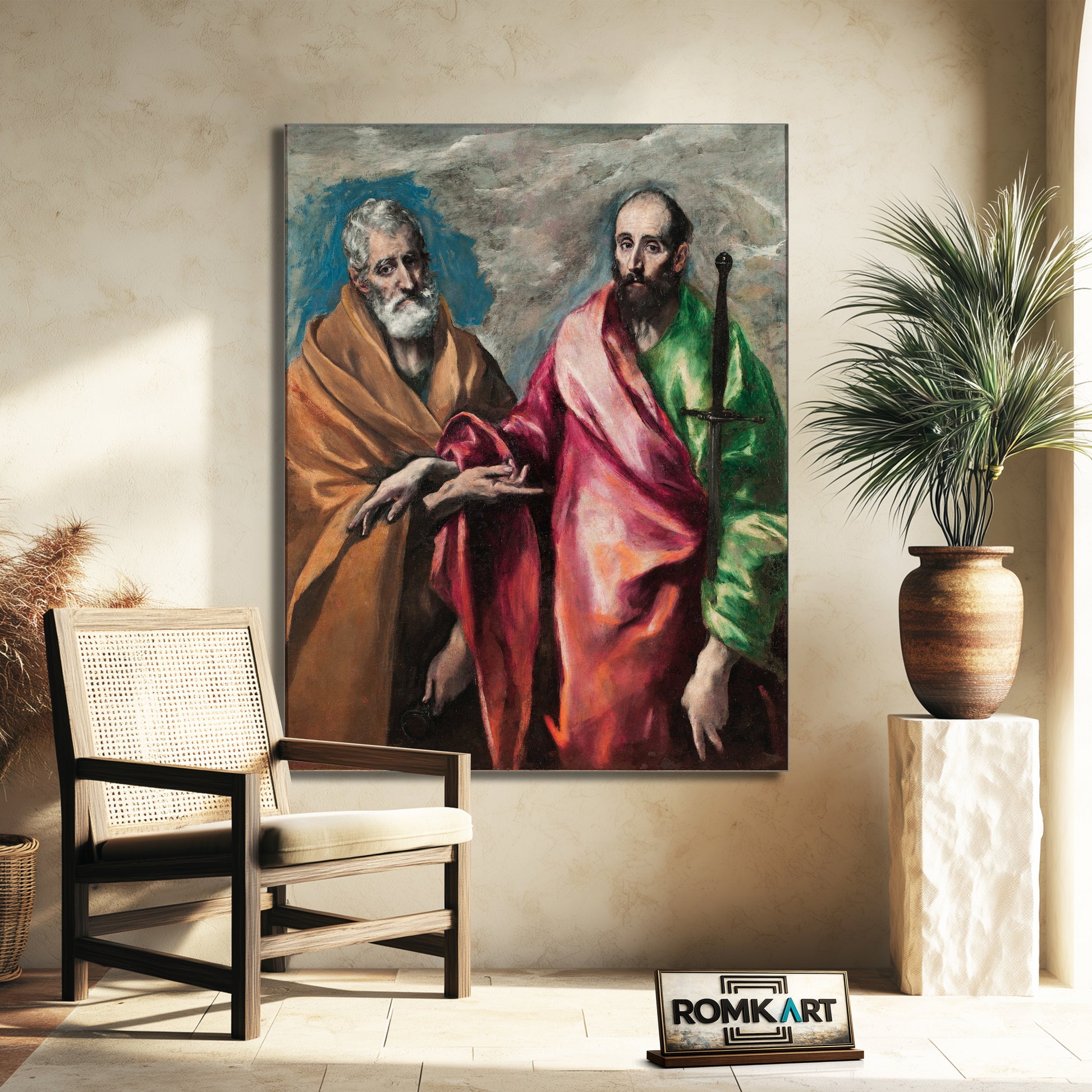 El Greco Saint Peter And Saint Paul 1590 Barcelona – Reproduction