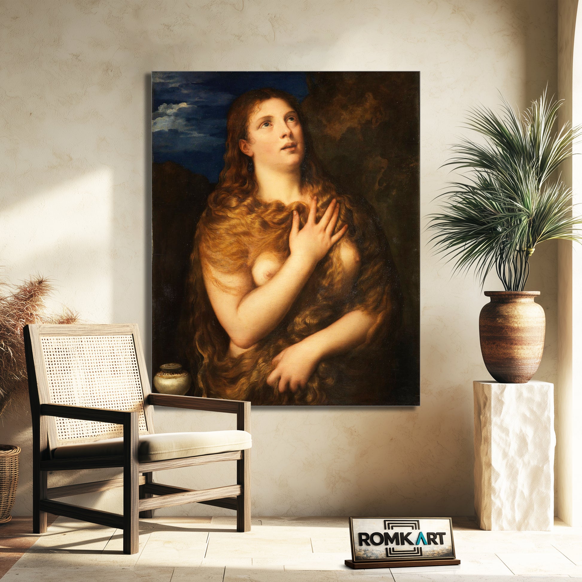 Titian Penitent Magdalene 1533 – Reproduction