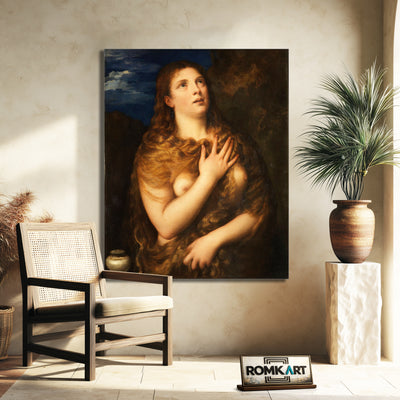 Titian Penitent Magdalene 1533 – Reproduction