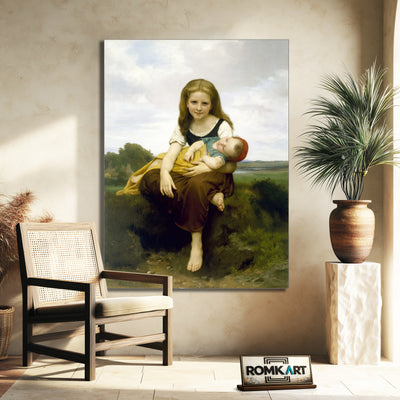 William Adolphe Bouguereau The Elder Sister 1869 – Reproduction