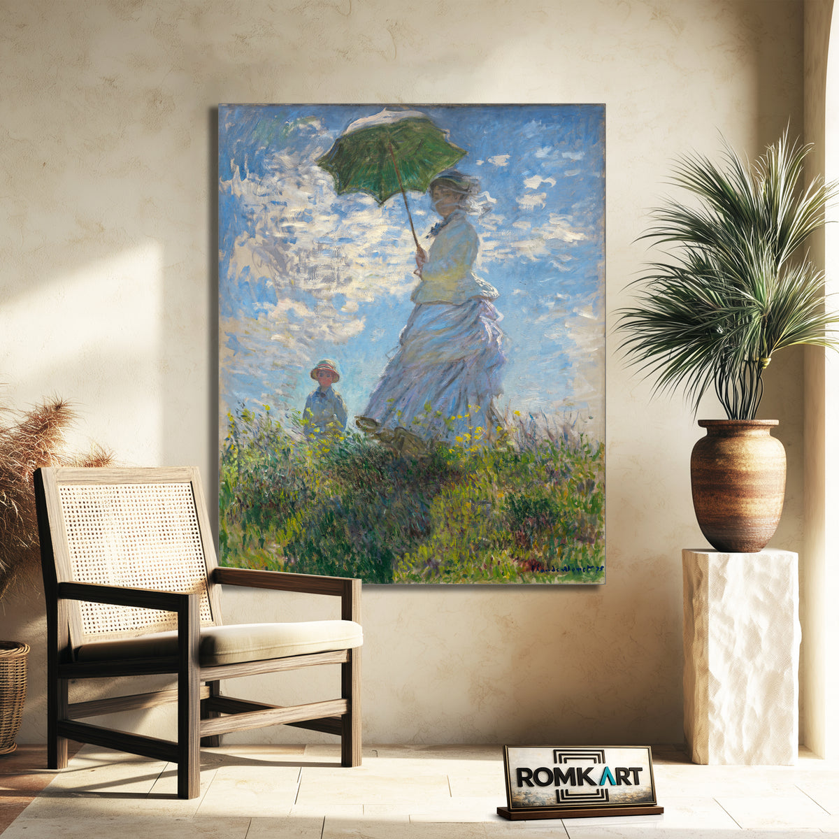 Claude Monet Woman With A Parasol 1875 – Reproduction