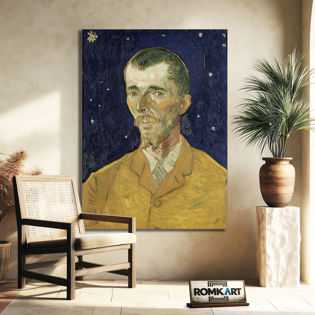 Vincent Van Gogh Eugene Boch The Poet Against A Starry Sky 1888 – Reproduction