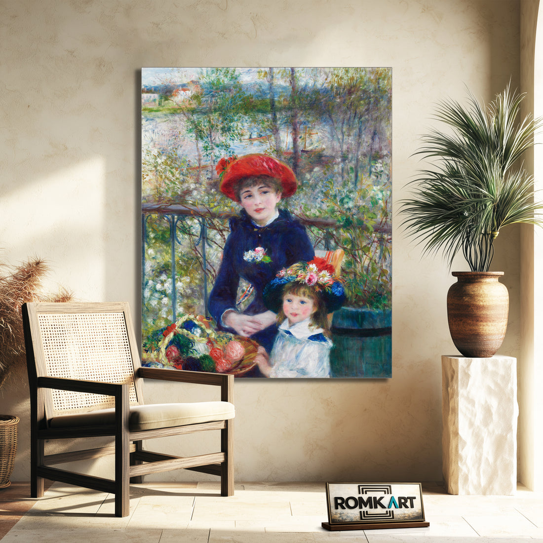 Pierre-auguste Renoir Two Sisters On The Terrace 1881 – Reproduction