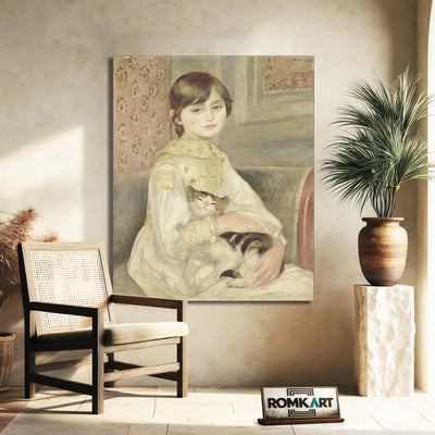 Pierre-auguste Renoir Julie Manet With Cat 1887 – Reproduction