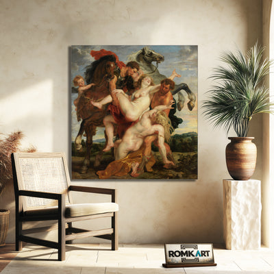 Peter Paul Rubens The Rrape Of The Daughters Of Leuccipus 1617 – Reproduction